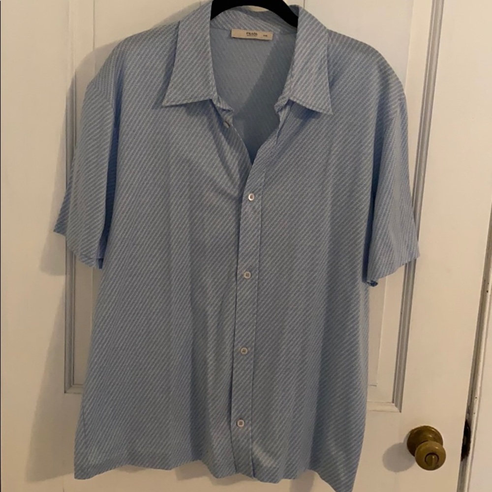Prada Blue/White Button Down - image 2